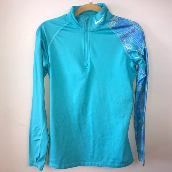 Nike Tops - Nike Pro Combat Dri-Fit Fitted Half Zip Pullover M